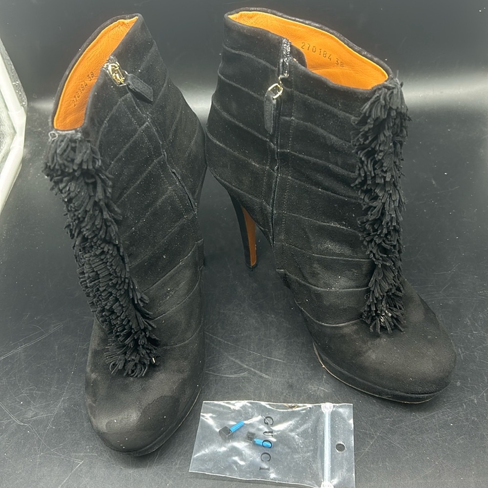 Gucci Suede Booties  Sz 38
